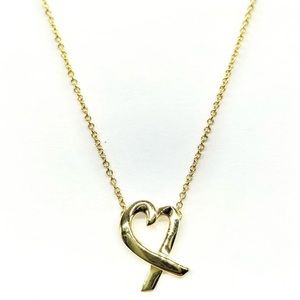 Tiffany and Co. Necklace Loving Heart Picasso Yellow Gold 18K